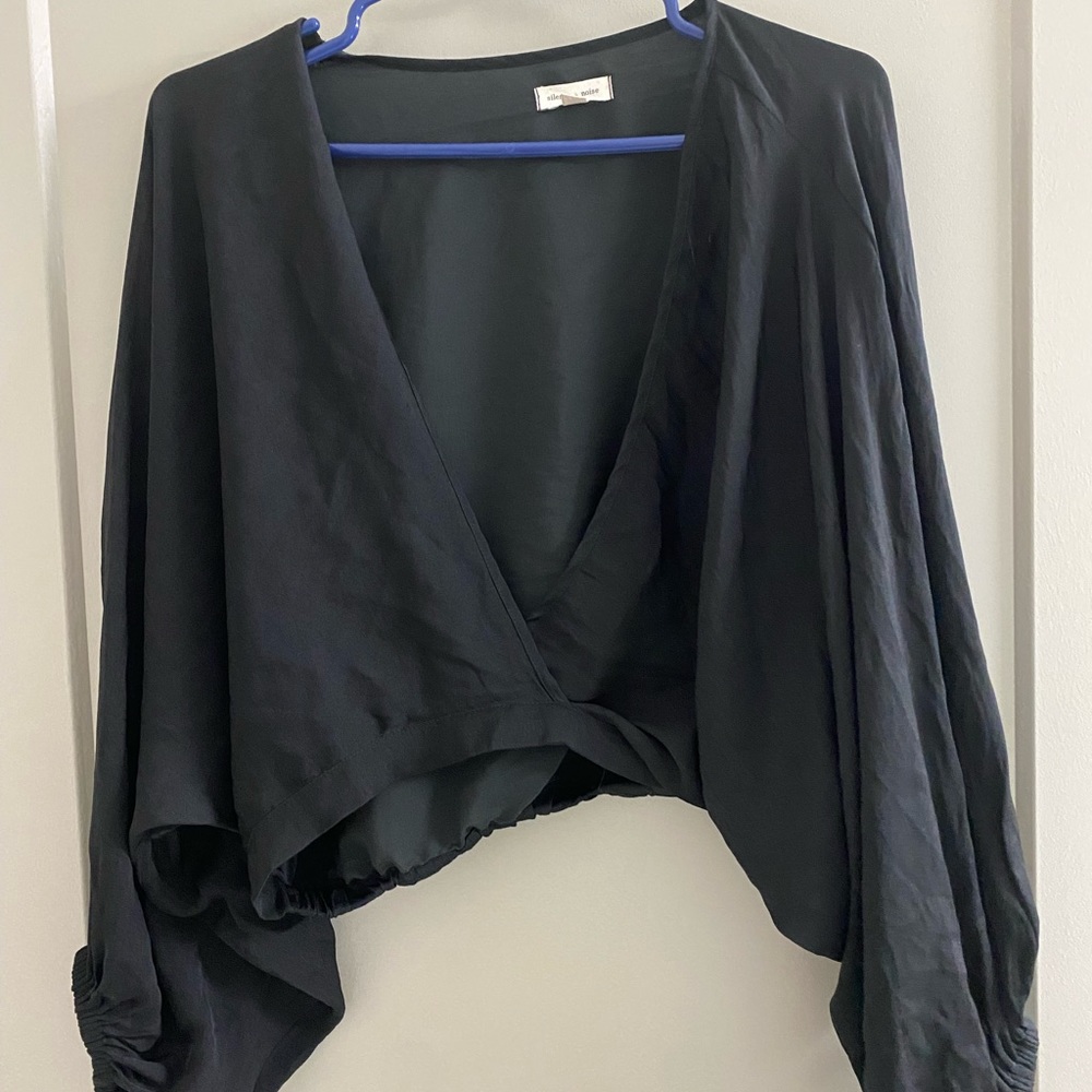 Urban outfitters black long sleeve top